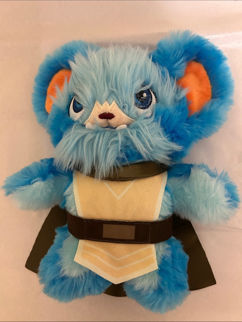 Star Wars Lucasfilme blue Ewok Plush Blue and Orange Fuzzball Character Toy